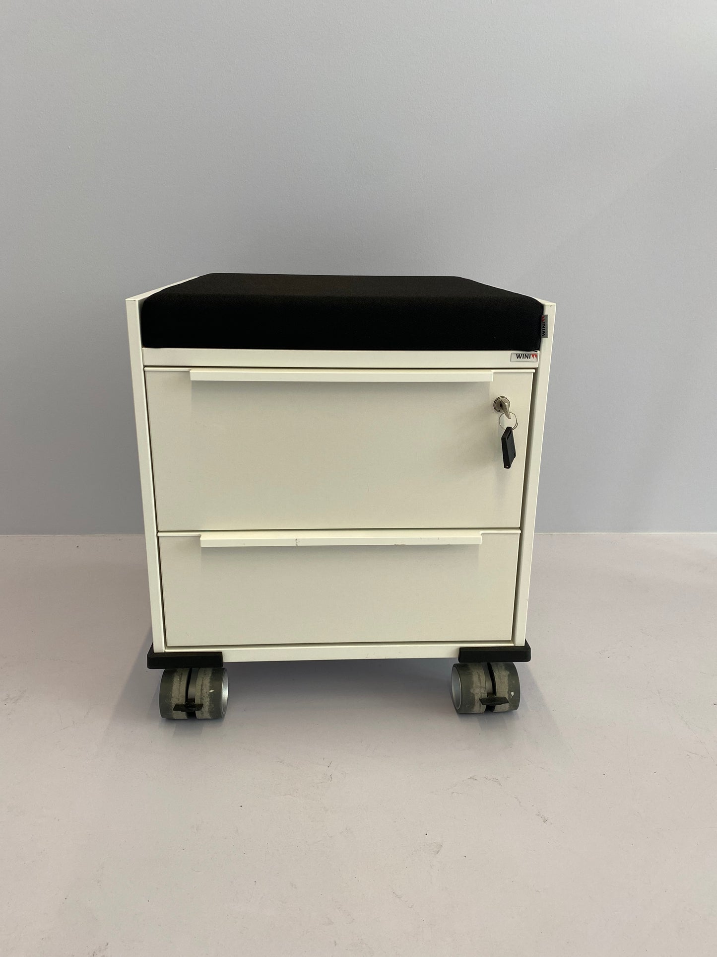 WINI Caddy 10H Rollcontainer mit Schüben, Auszug und Sitzkissen