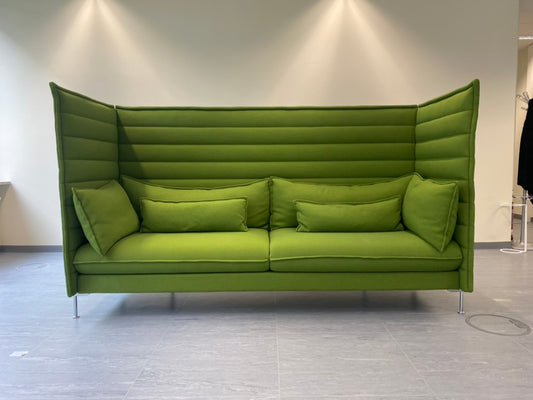 Vitra Alcove Highback 3-Sitzer in Grasgrün