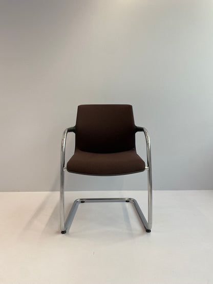 Vitra Unix Chair Freischwinger in braun