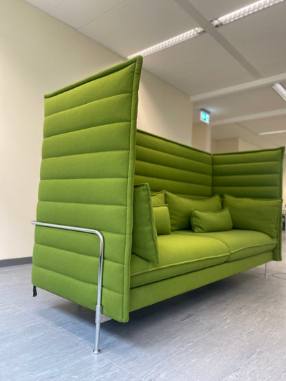 Vitra Alcove Highback 3-Sitzer in Grasgrün