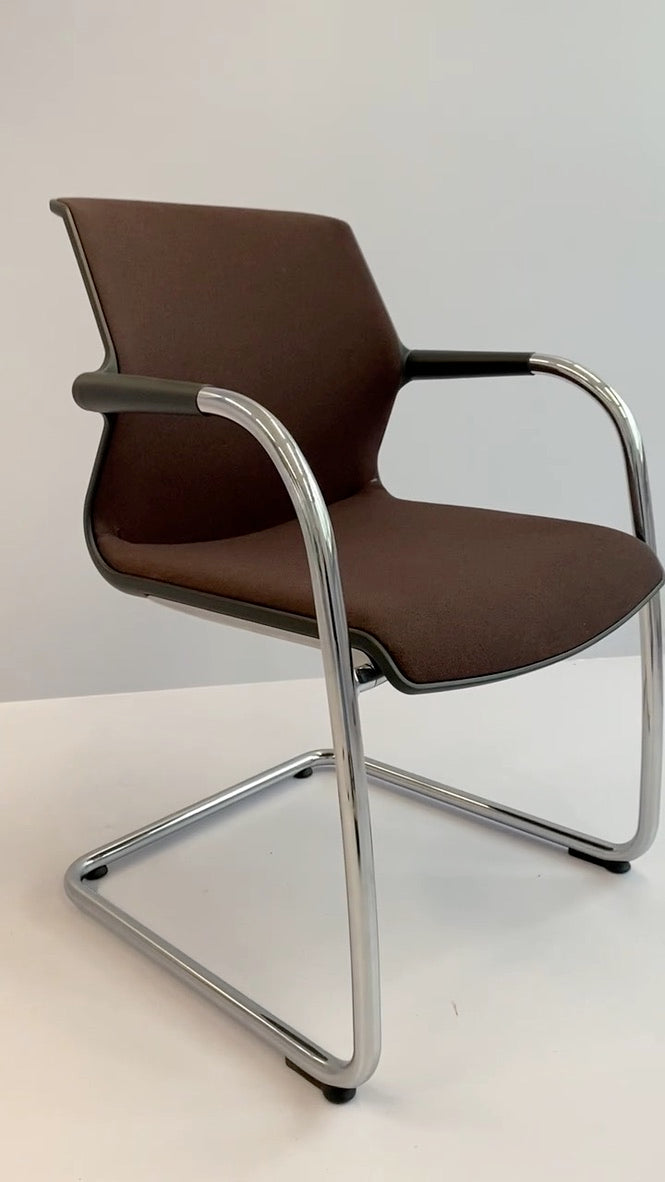 Vitra Unix Chair Freischwinger in braun