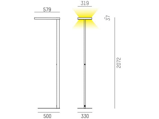 Molto Luce System 01.1 F Stehleuchte