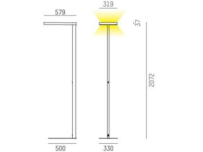 Molto Luce System 01.1 F Stehleuchte