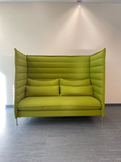 Vitra Alcove Highback 2-Sitzer Sofa in Limettengrün