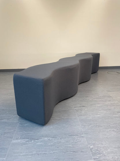 RARITÄT: Steelcase Sitzbank - Ripple Bench / Wellenbank by Laurinda Spears